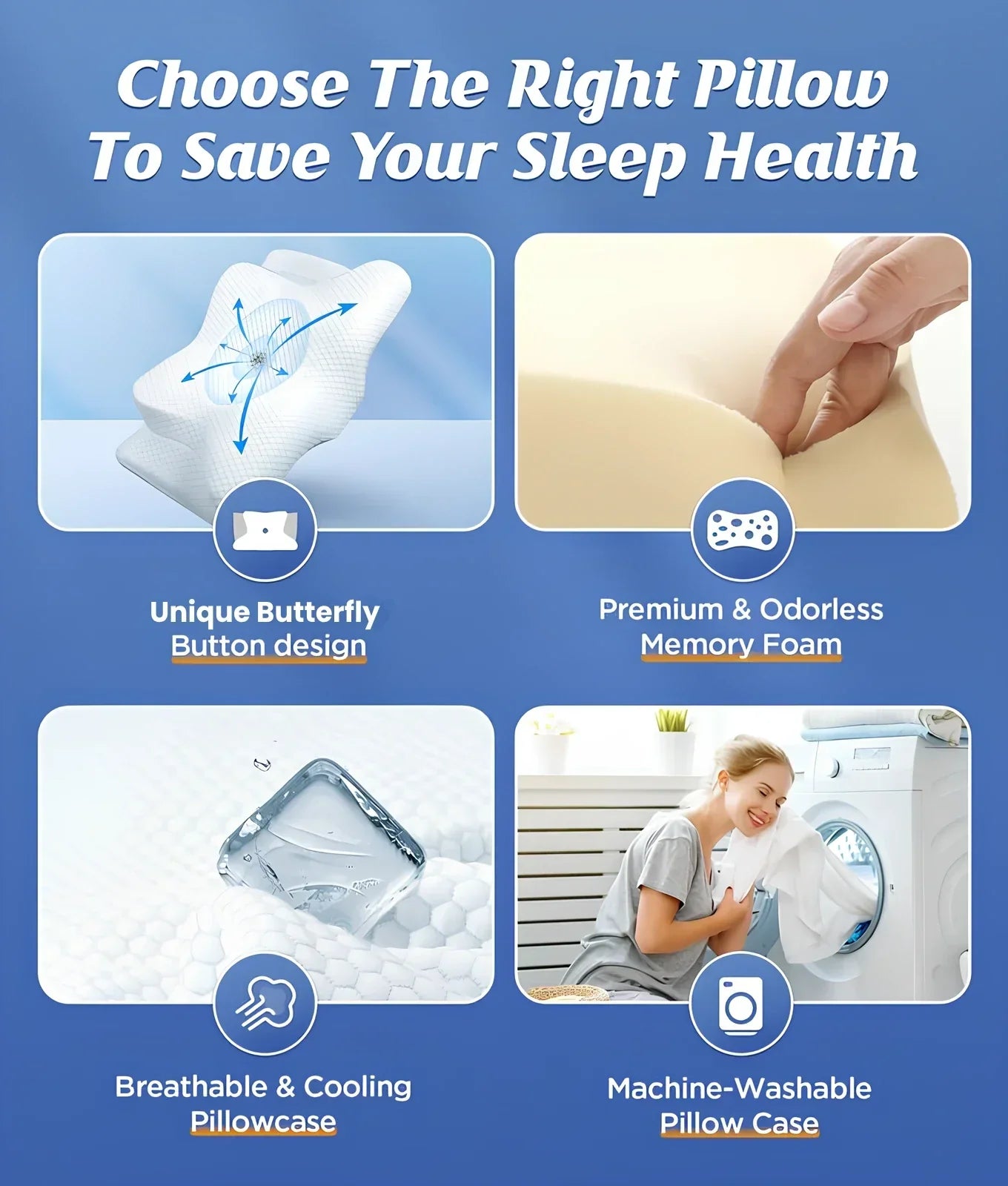 Memory Foam Neck Pillow