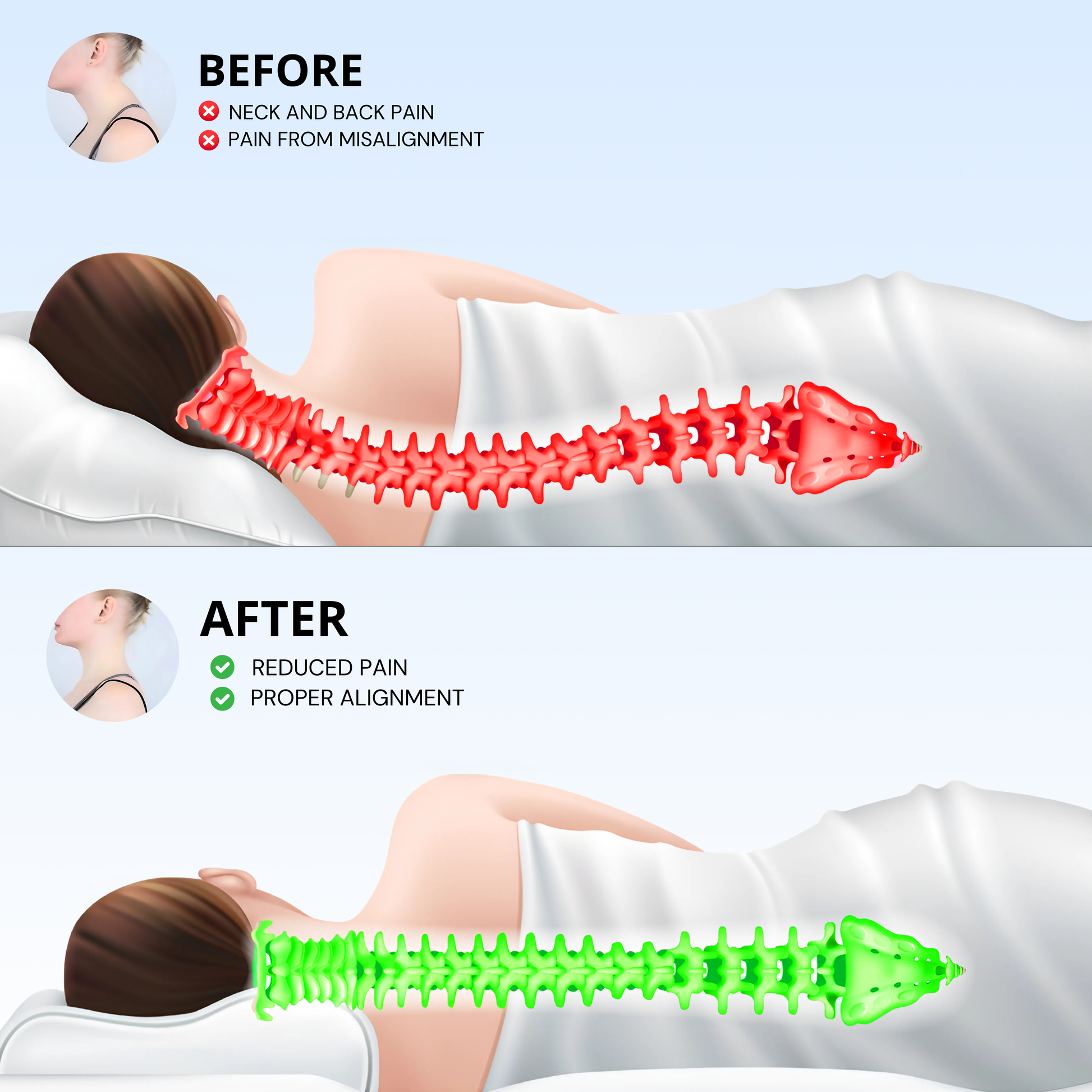 PAIN RELIEF ERGONOMIC PILLOW