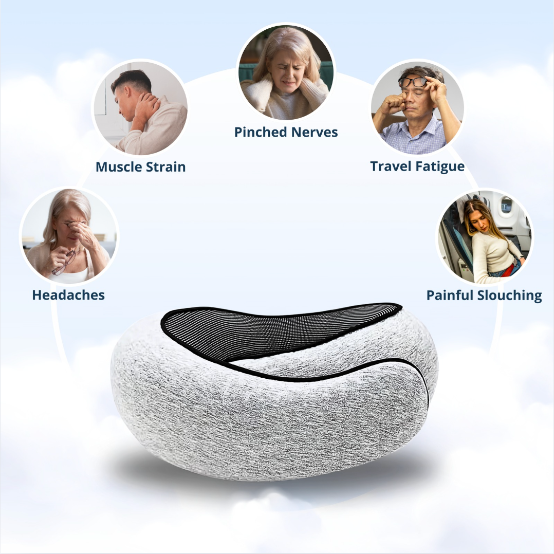 PREMIUM ERGONOMIC TRAVEL PILLOW