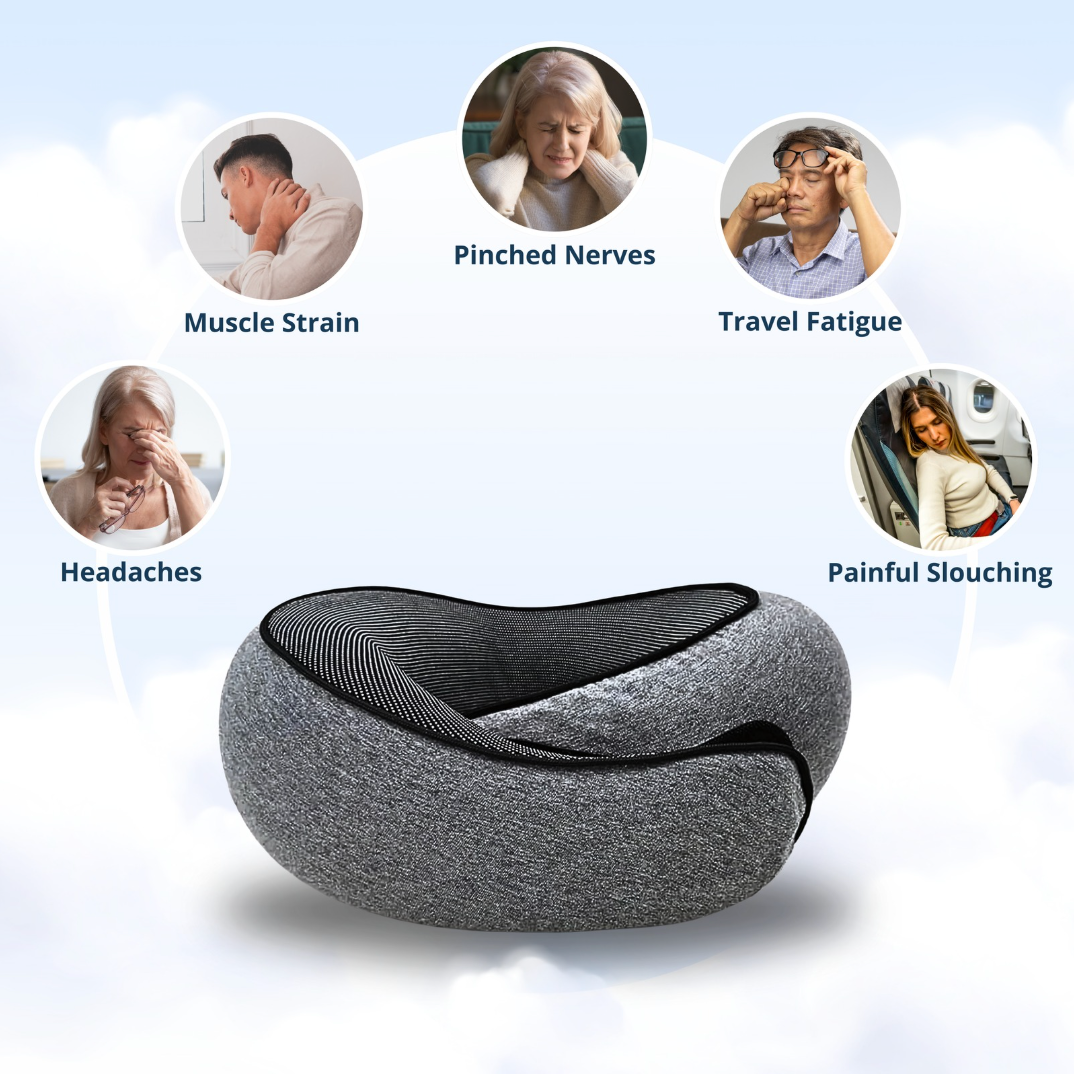 PREMIUM ERGONOMIC TRAVEL PILLOW