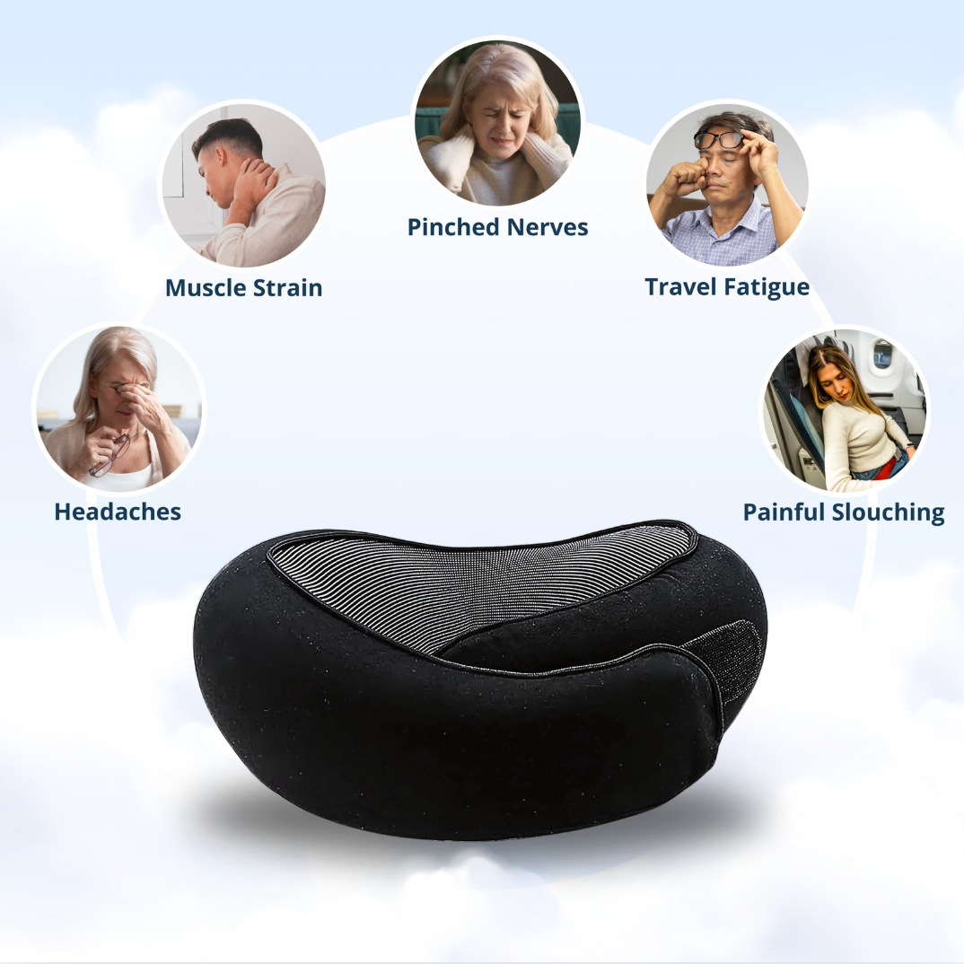 PREMIUM ERGONOMIC TRAVEL PILLOW