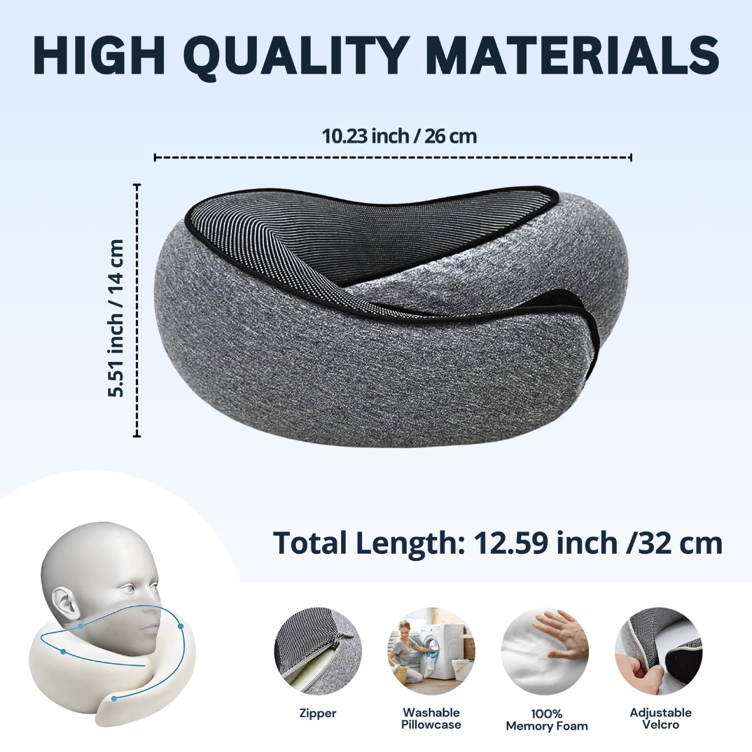 PREMIUM ERGONOMIC TRAVEL PILLOW