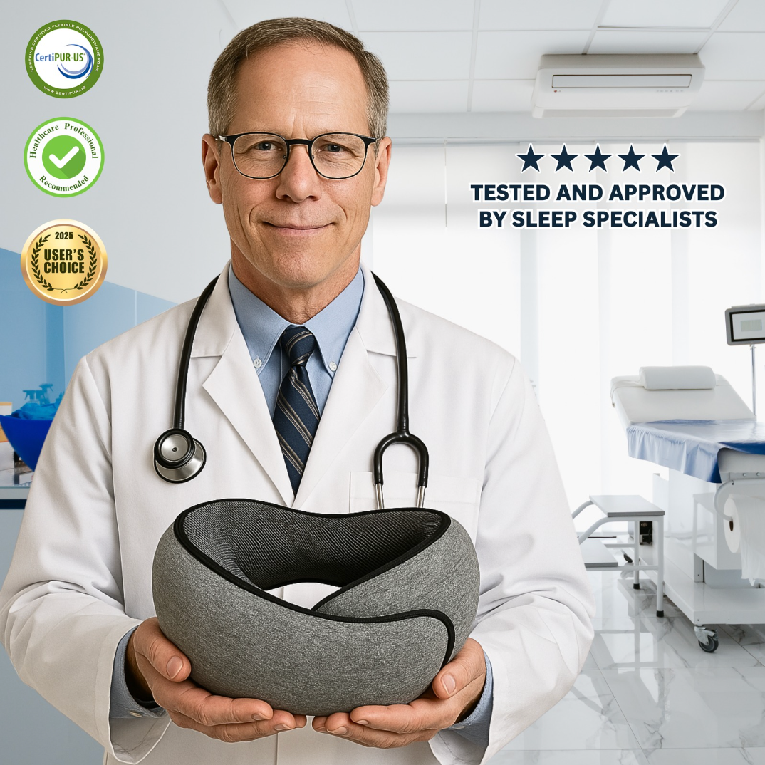 PREMIUM ERGONOMIC TRAVEL PILLOW