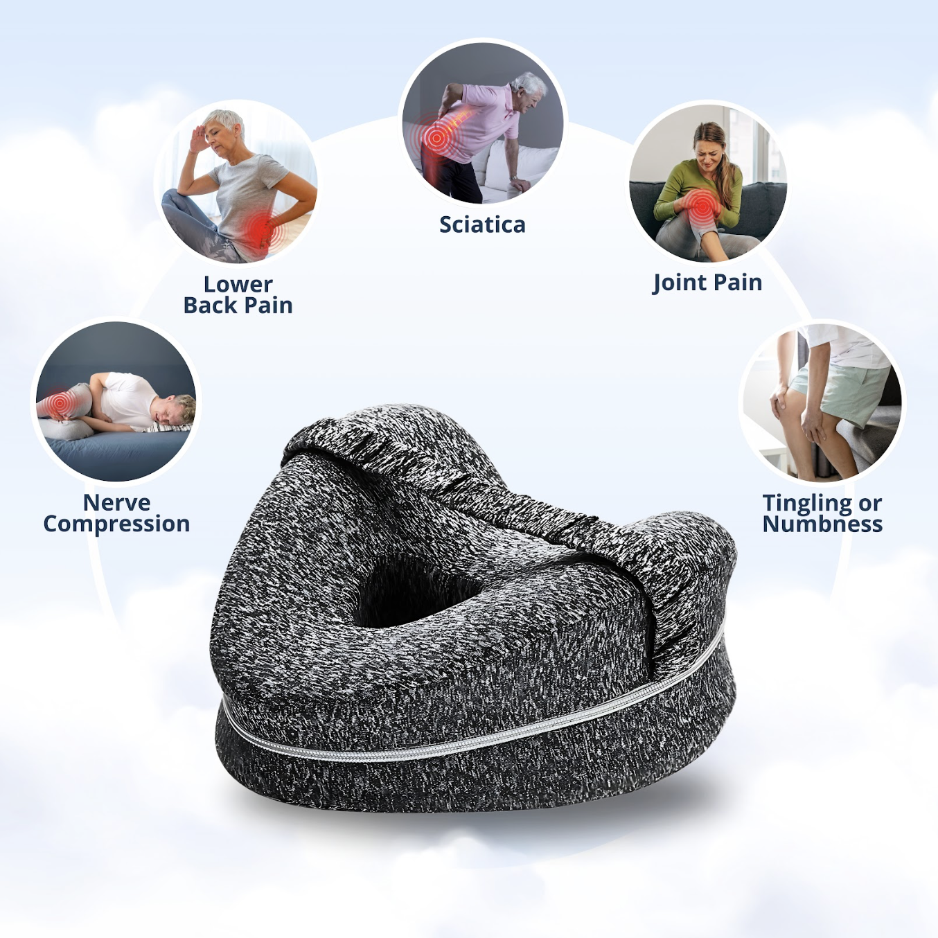 PREMIUM ERGONOMIC LEG PILLOW