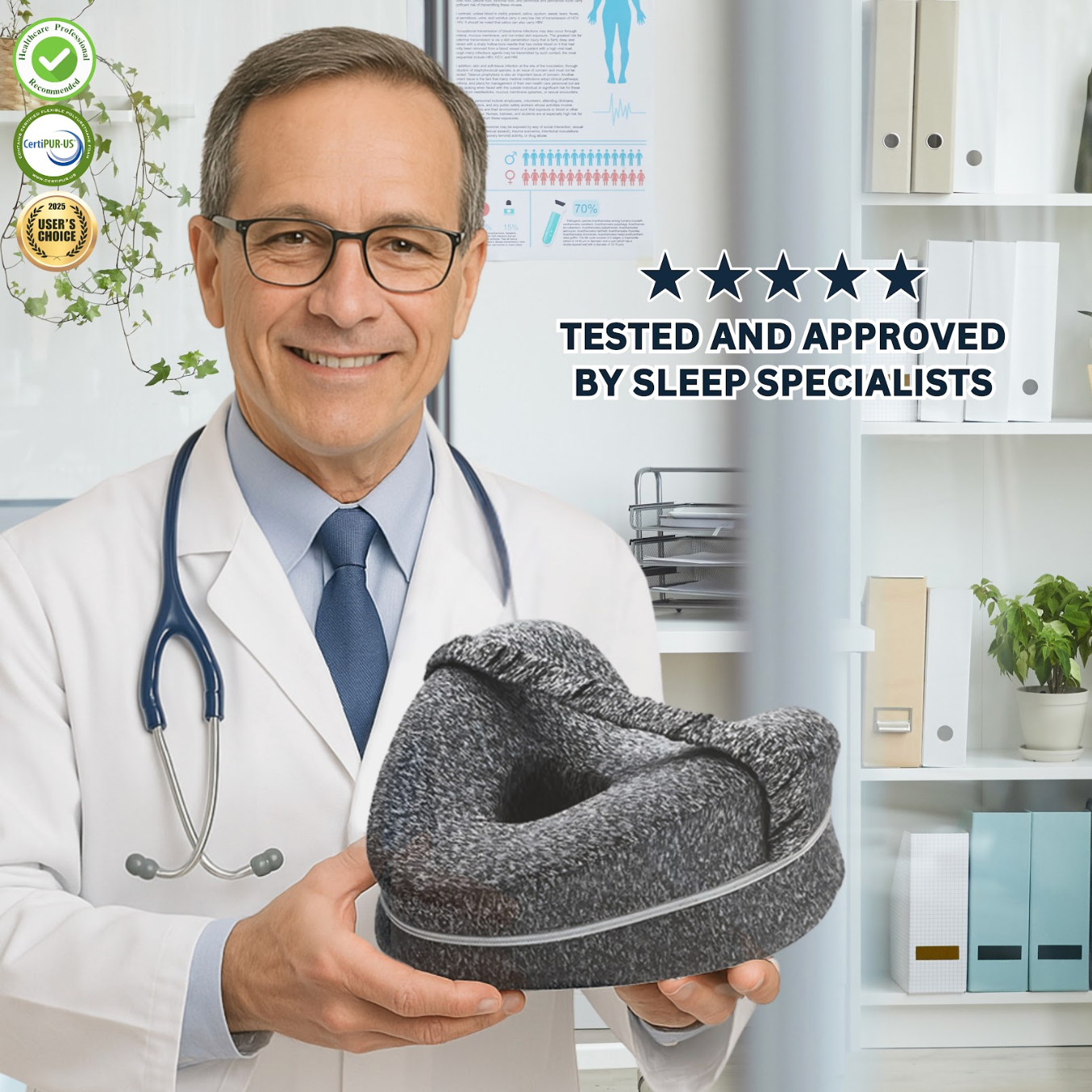 PREMIUM ERGONOMIC LEG PILLOW