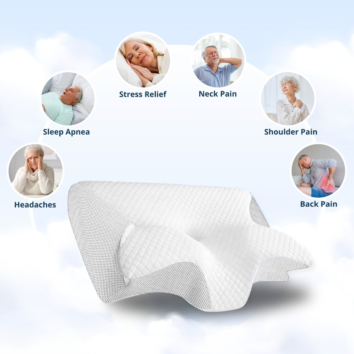 PAIN RELIEF ERGONOMIC PILLOW