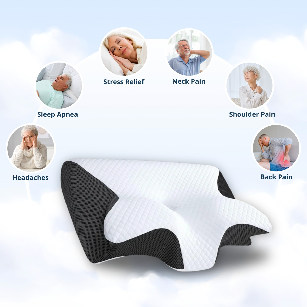 PAIN RELIEF ERGONOMIC PILLOW