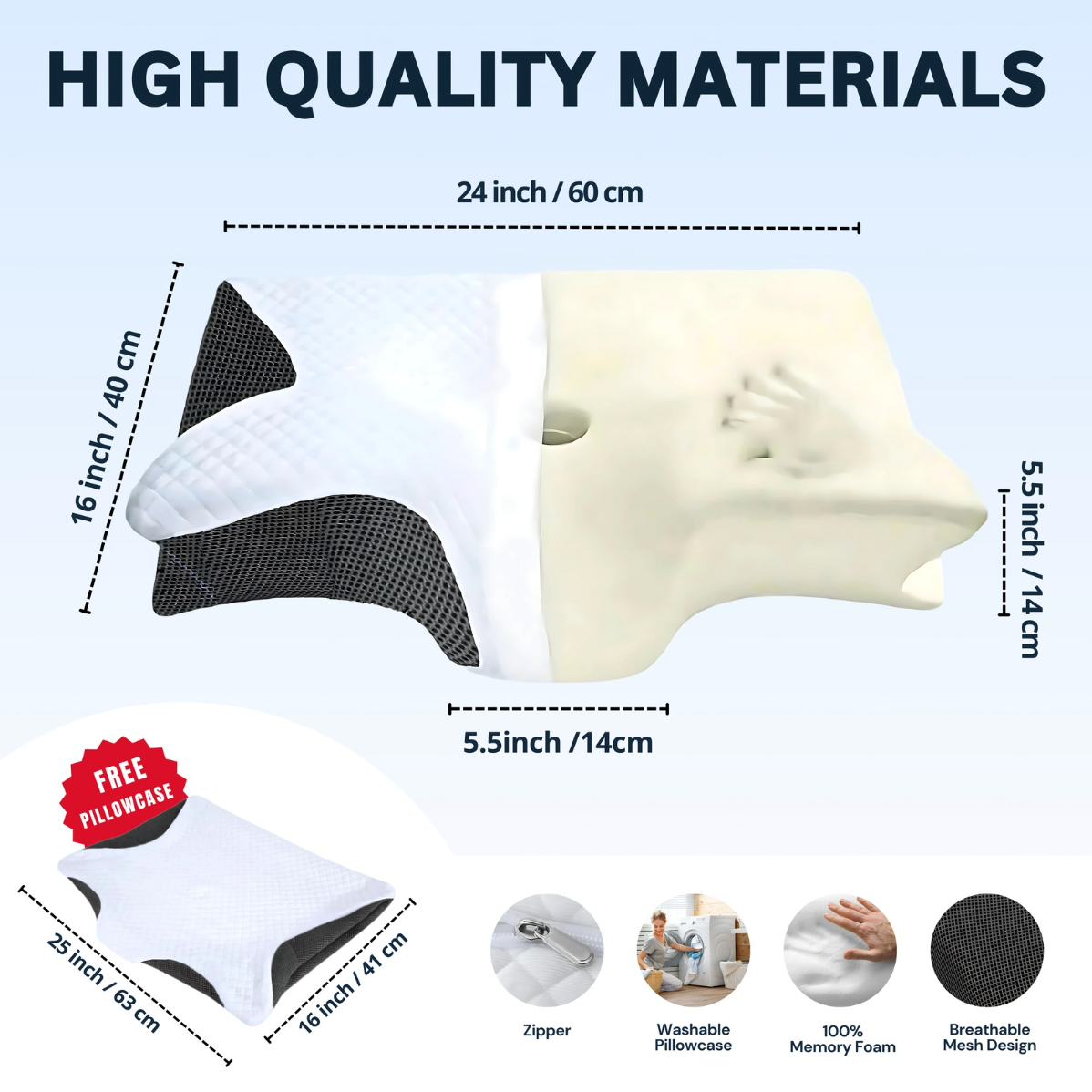 PAIN RELIEF ERGONOMIC PILLOW