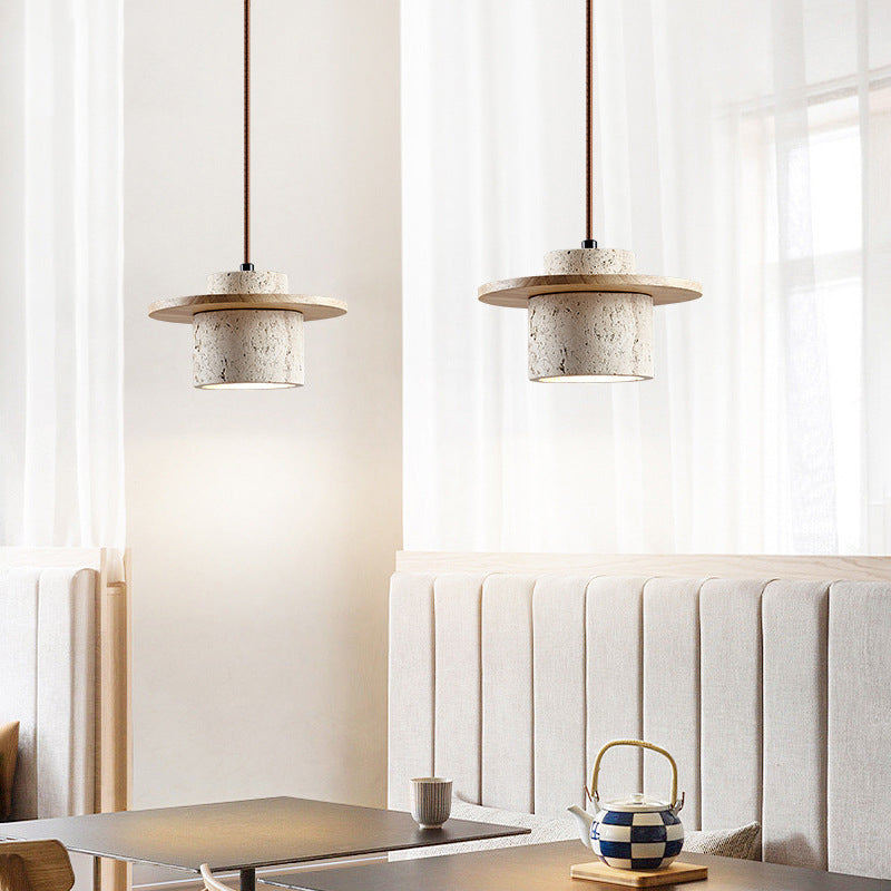 Travertine Stone Pendant Light Fixture