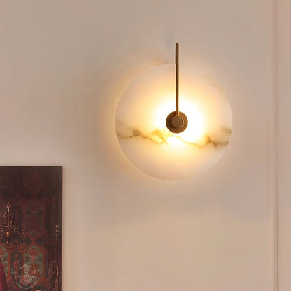 Alabaster LED Wall Sconce Light Fixture