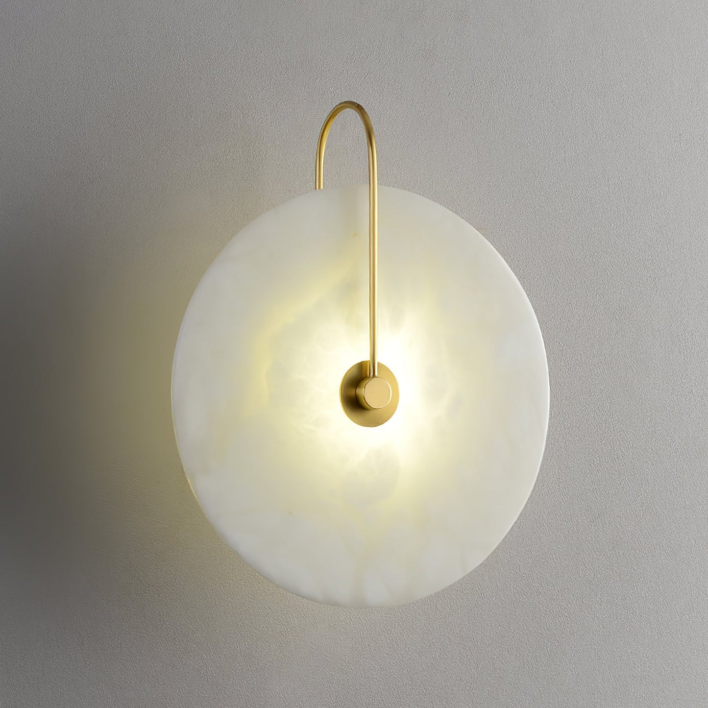 Alabaster LED Wall Sconce Light Fixture