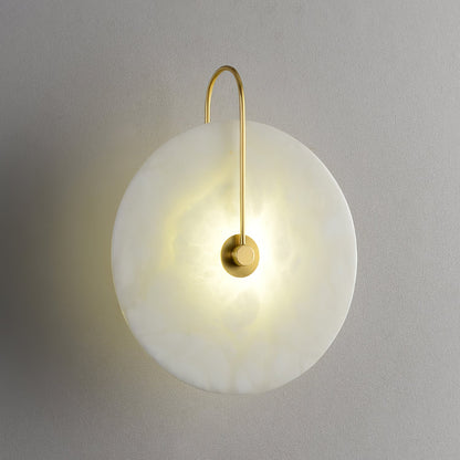 Alabaster LED Wall Sconce Light Fixture