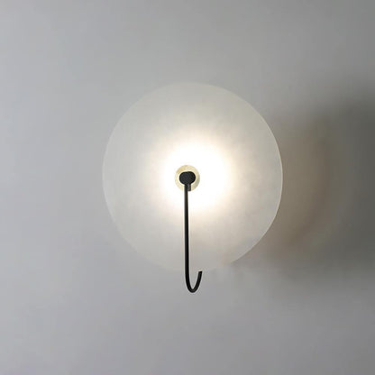Alabaster LED Wall Sconce Light Fixture