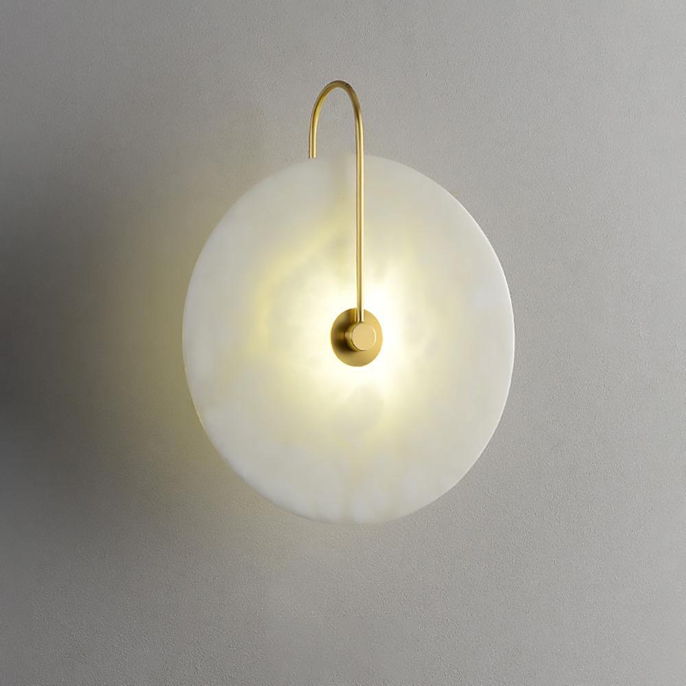Alabaster LED Wall Sconce Light Fixture