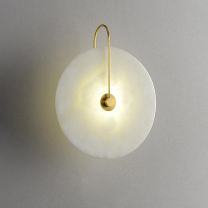 Alabaster LED Wall Sconce Light Fixture