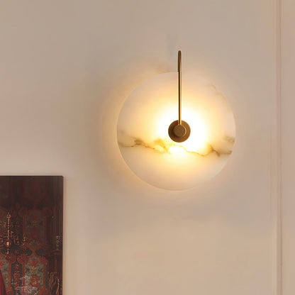 Alabaster LED Wall Sconce Light Fixture
