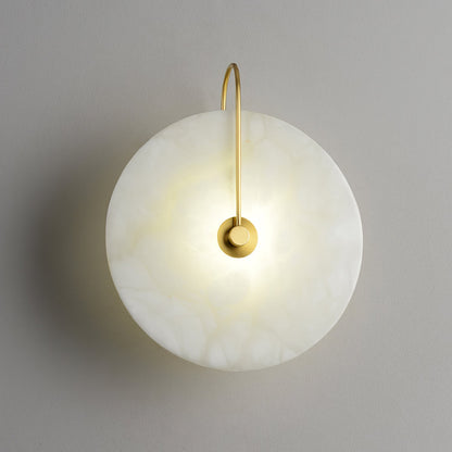 Alabaster LED Wall Sconce Light Fixture