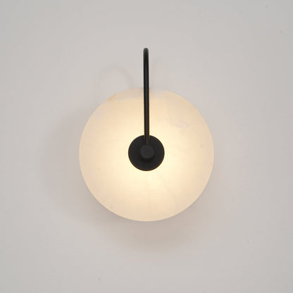 Alabaster LED Wall Sconce Light Fixture