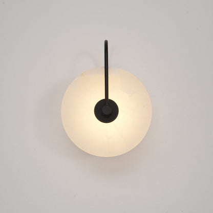 Alabaster LED Wall Sconce Light Fixture