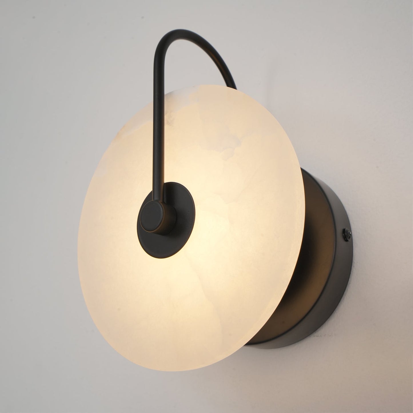 Alabaster LED Wall Sconce Light Fixture