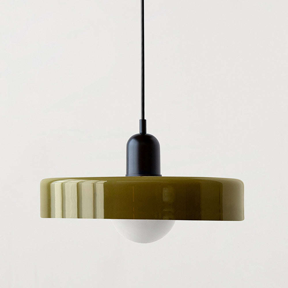 Bauhaus Colored Glass Pendant Ceiling Light