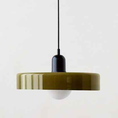 Bauhaus Colored Glass Pendant Ceiling Light