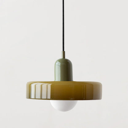 Bauhaus Colored Glass Pendant Ceiling Light