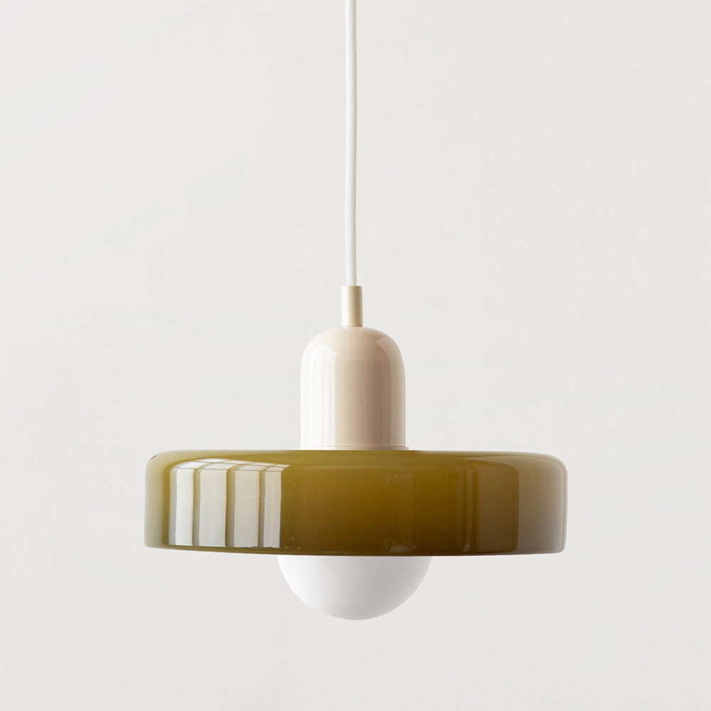 Bauhaus Colored Glass Pendant Ceiling Light