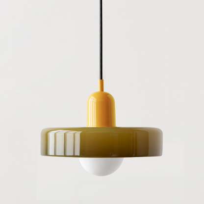 Bauhaus Colored Glass Pendant Ceiling Light