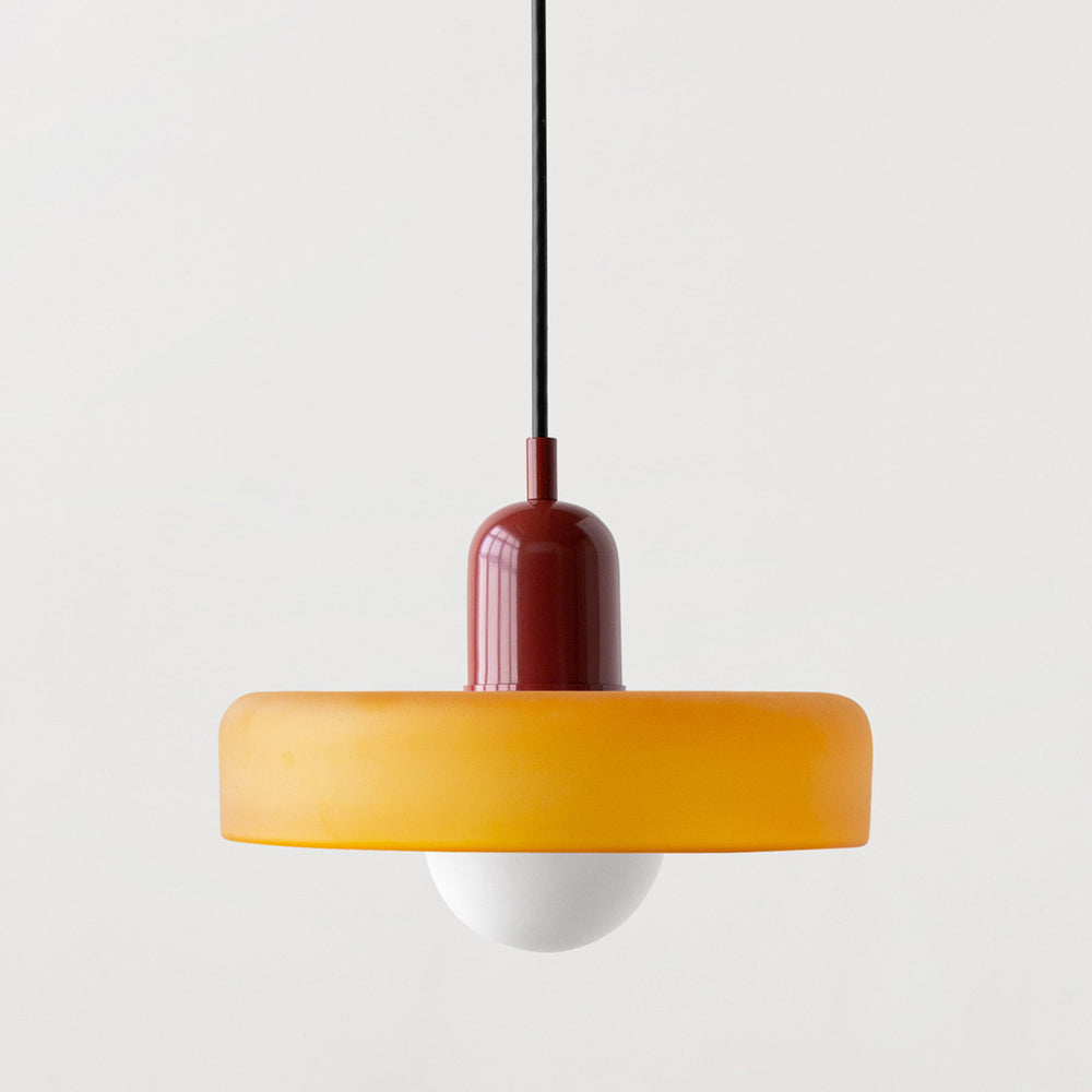 Bauhaus Colored Glass Pendant Ceiling Light