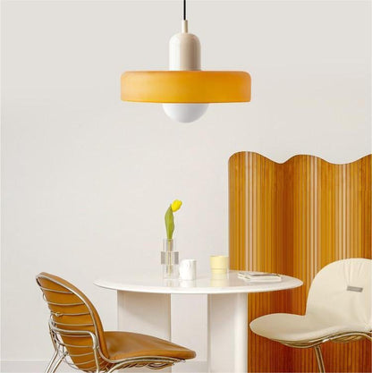 Bauhaus Colored Glass Pendant Ceiling Light