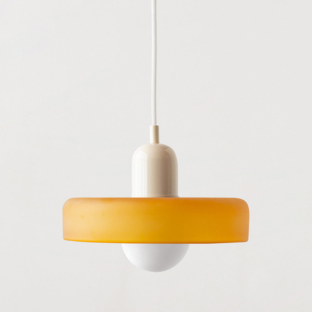 Bauhaus Colored Glass Pendant Ceiling Light