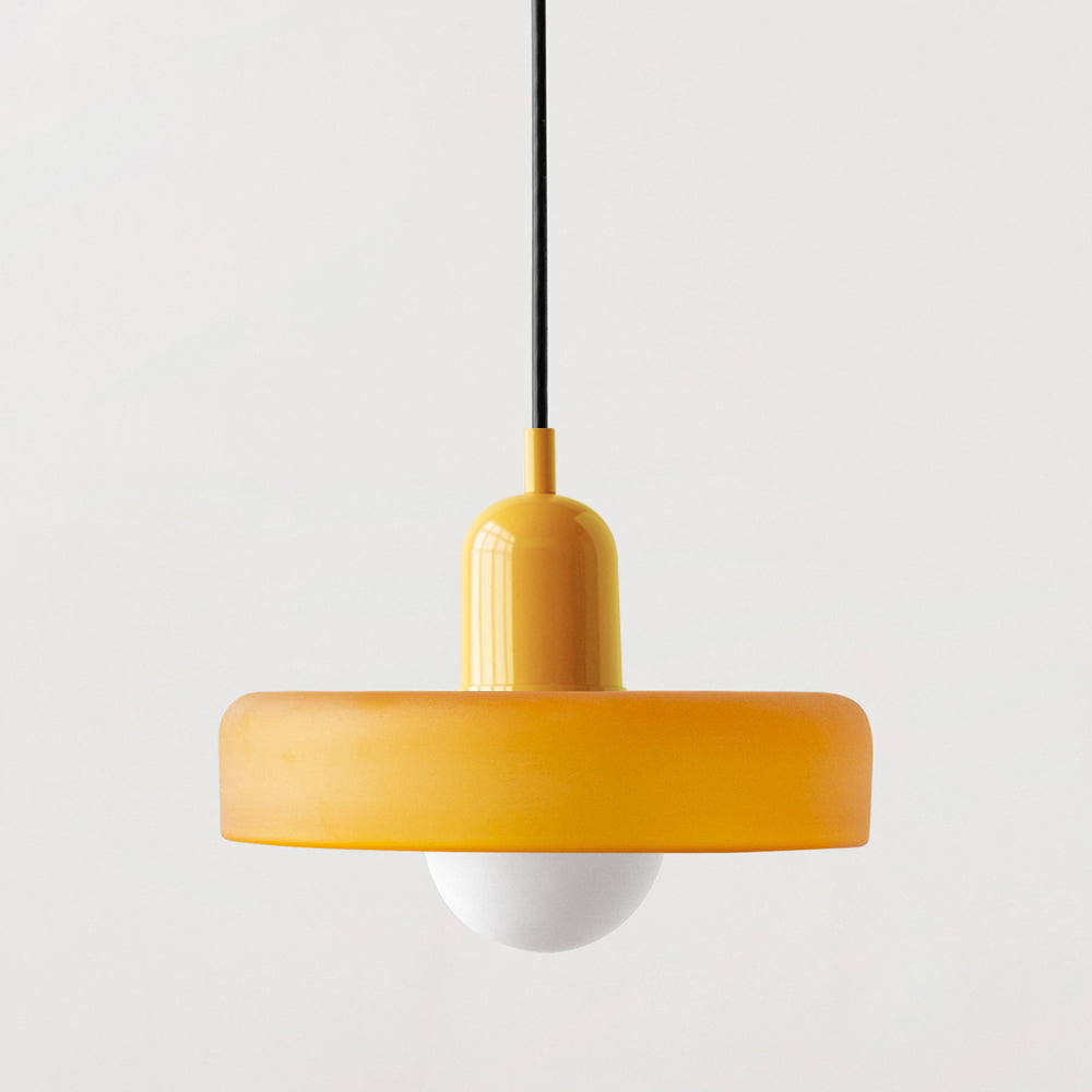 Bauhaus Colored Glass Pendant Ceiling Light