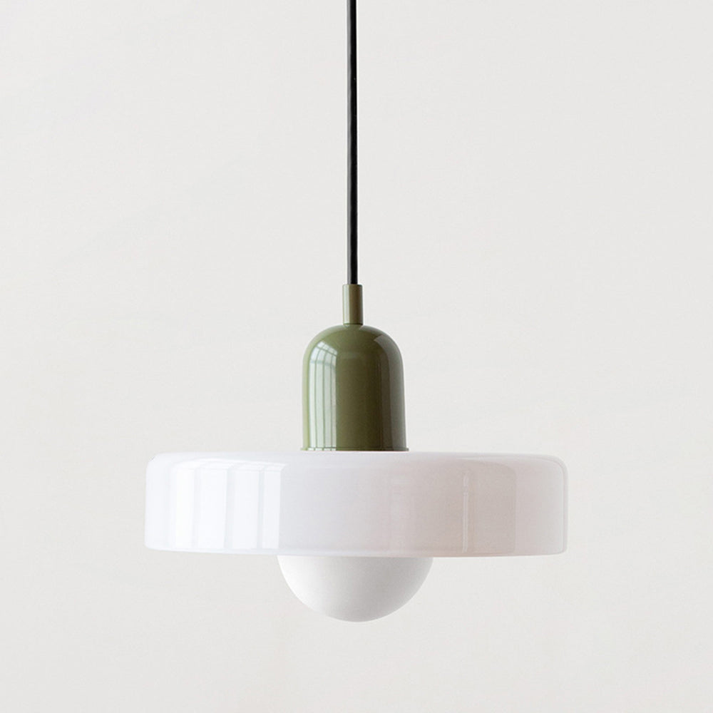 Bauhaus Colored Glass Pendant Ceiling Light