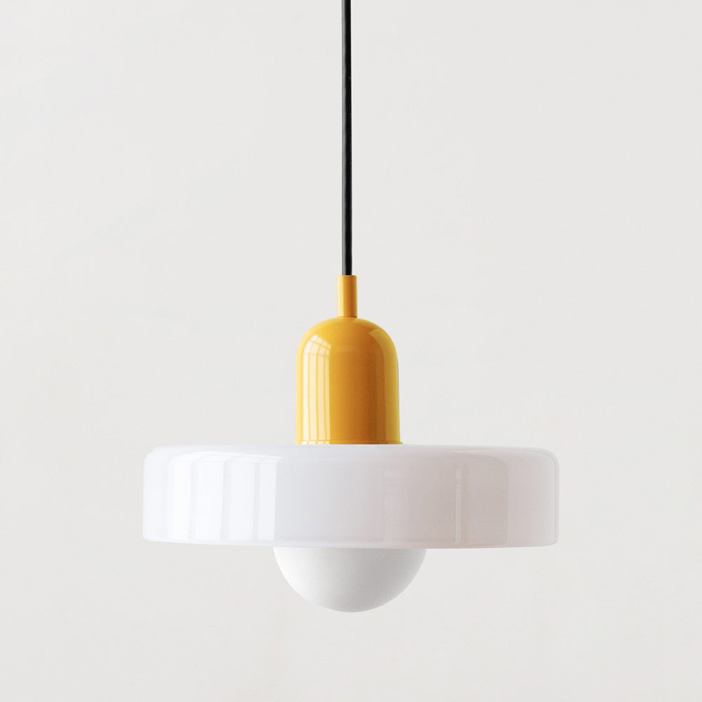 Bauhaus Colored Glass Pendant Ceiling Light