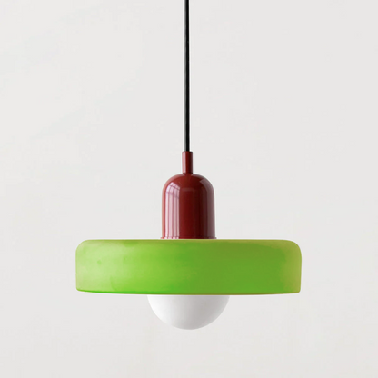 Bauhaus Colored Glass Pendant Ceiling Light