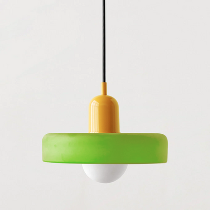 Bauhaus Colored Glass Pendant Ceiling Light