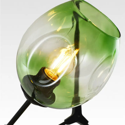 Mid-Century Bubble Glass Sputnik Chandelier Light