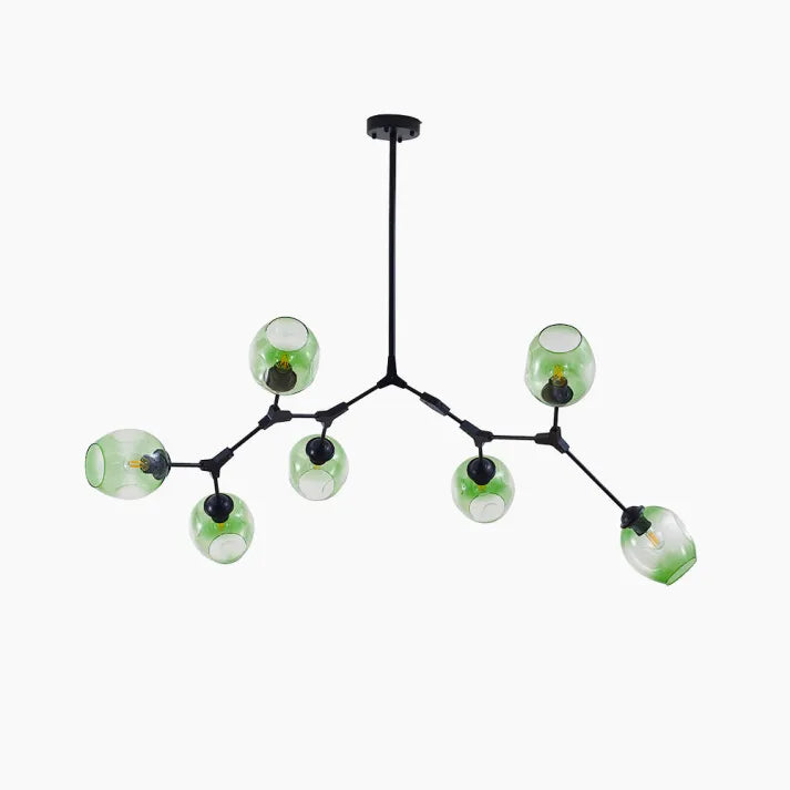 Mid-Century Bubble Glass Sputnik Chandelier Light