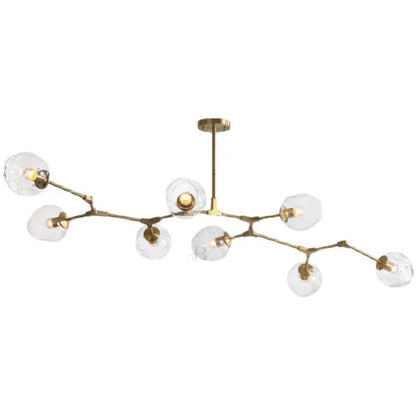 Mid-Century Bubble Glass Sputnik Chandelier Light