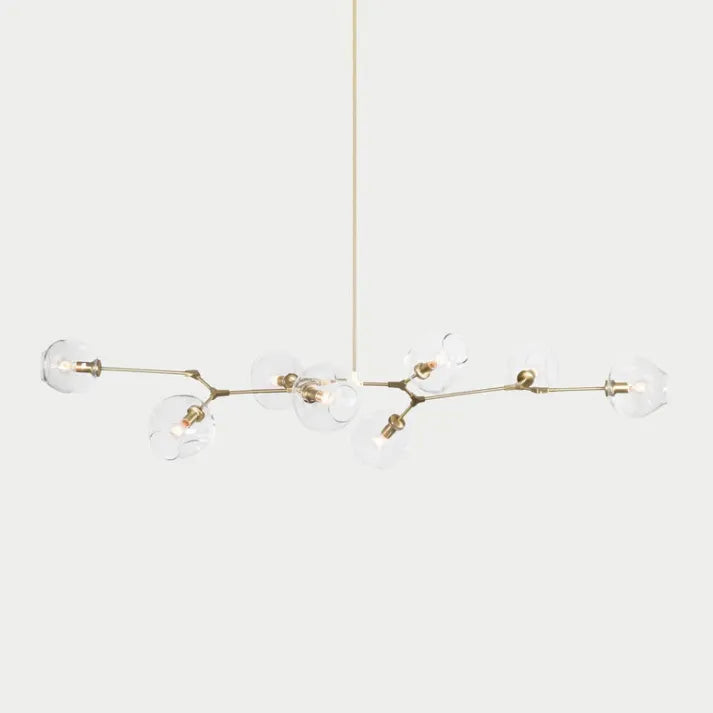 Mid-Century Bubble Glass Sputnik Chandelier Light