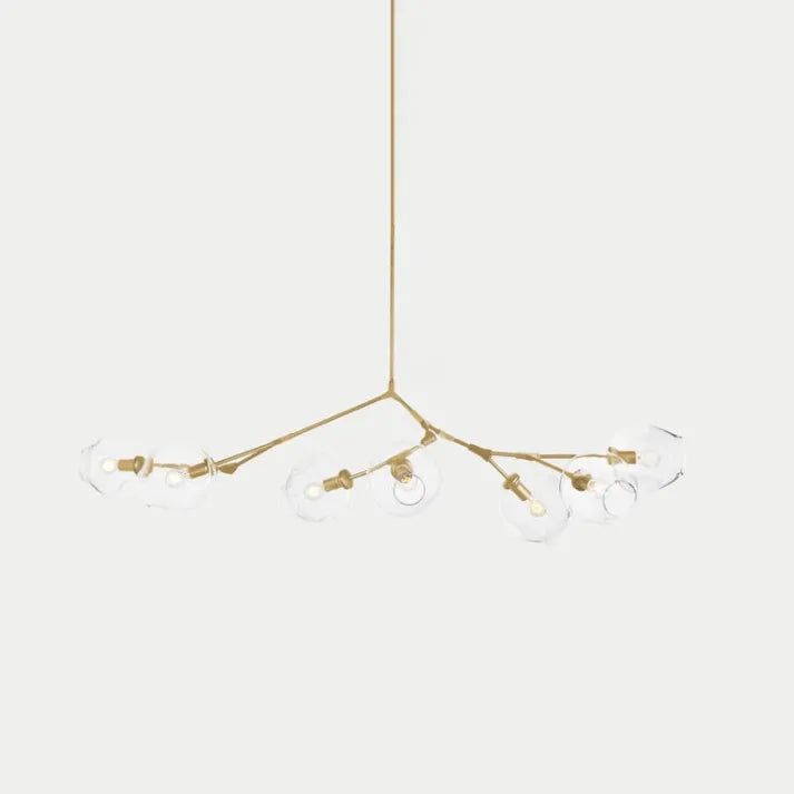 Mid-Century Bubble Glass Sputnik Chandelier Light