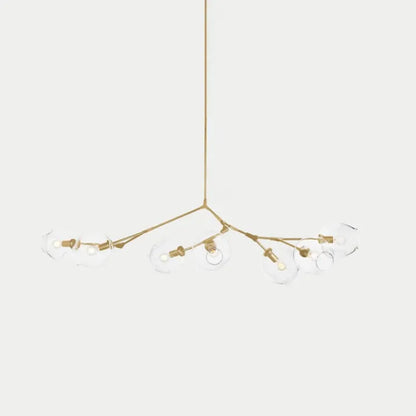 Mid-Century Bubble Glass Sputnik Chandelier Light