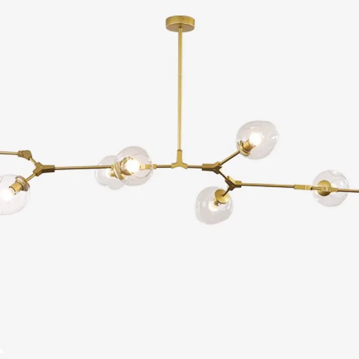 Mid-Century Bubble Glass Sputnik Chandelier Light