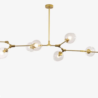 Mid-Century Bubble Glass Sputnik Chandelier Light