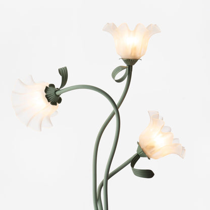 Calla Flower-Inspired Floor Lamp with Glow