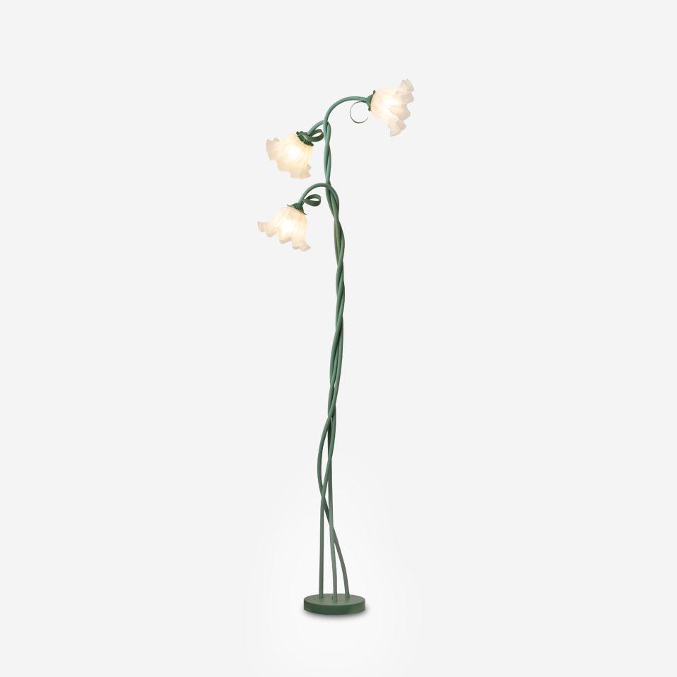 Calla Flower-Inspired Floor Lamp with Glow