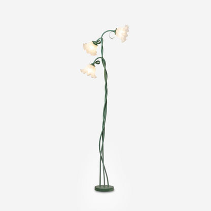 Calla Flower-Inspired Floor Lamp with Glow