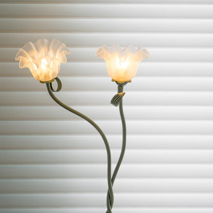 Calla Flower-Inspired Floor Lamp with Glow