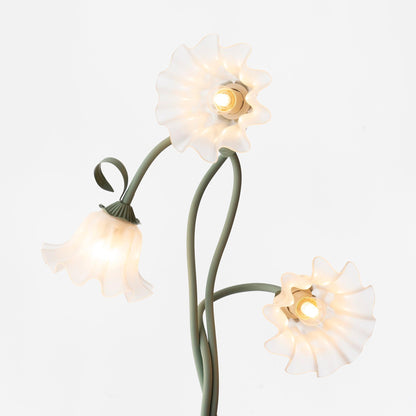 Calla Flower-Inspired Floor Lamp with Glow